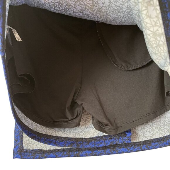 PGA Tour Womens Blue Black Geometric Print Golf Skort With Inner Shorts Size M - Picture 5 of 6